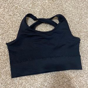 Seamless Alphalete Vault Sports Bra Black Medium